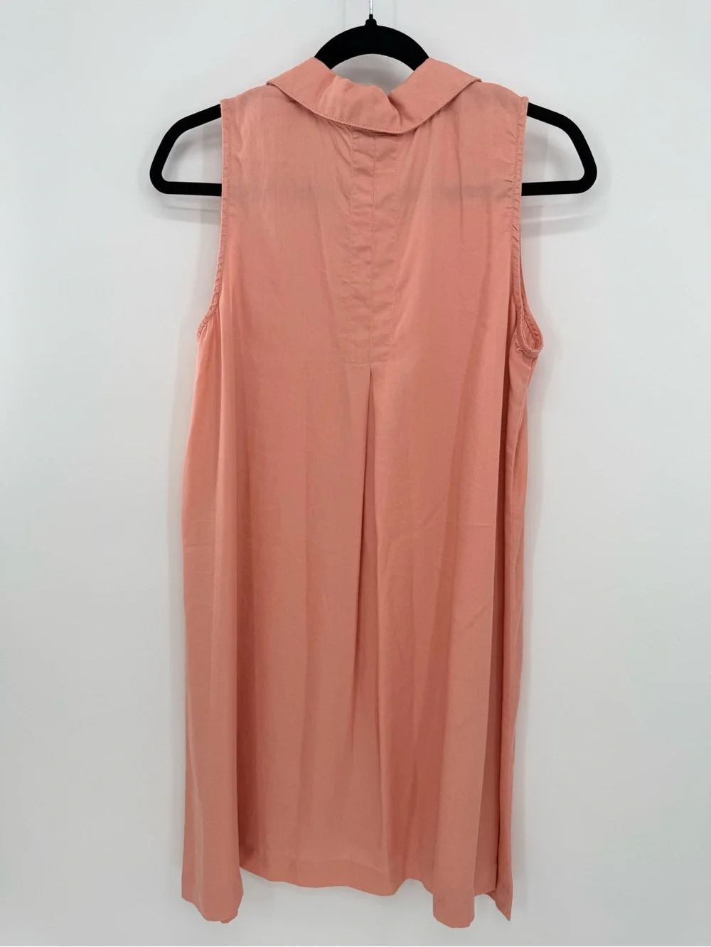 Chelsea & Theodore Tencel Sleeveless Button Front Shirt Dress M Coastal Beach - Picture 3 of 6